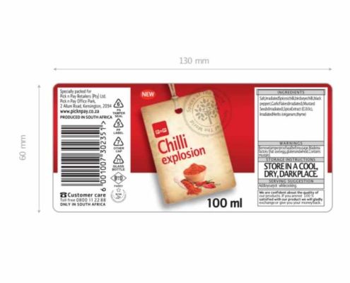 Packaging: Spice Label