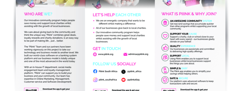 Print Design: Piiink Leaflets