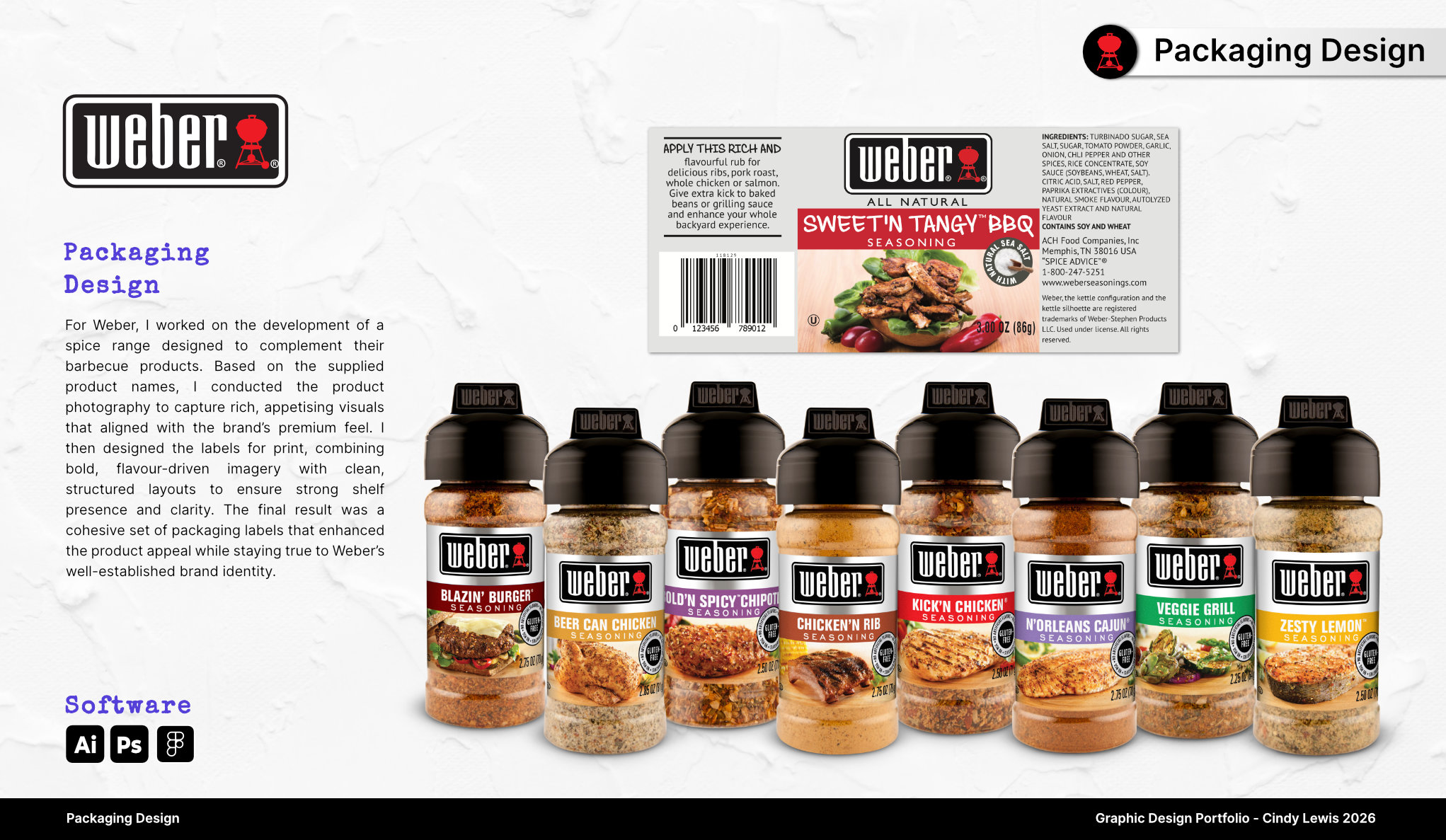 Portfolio: Weber Packaging Design