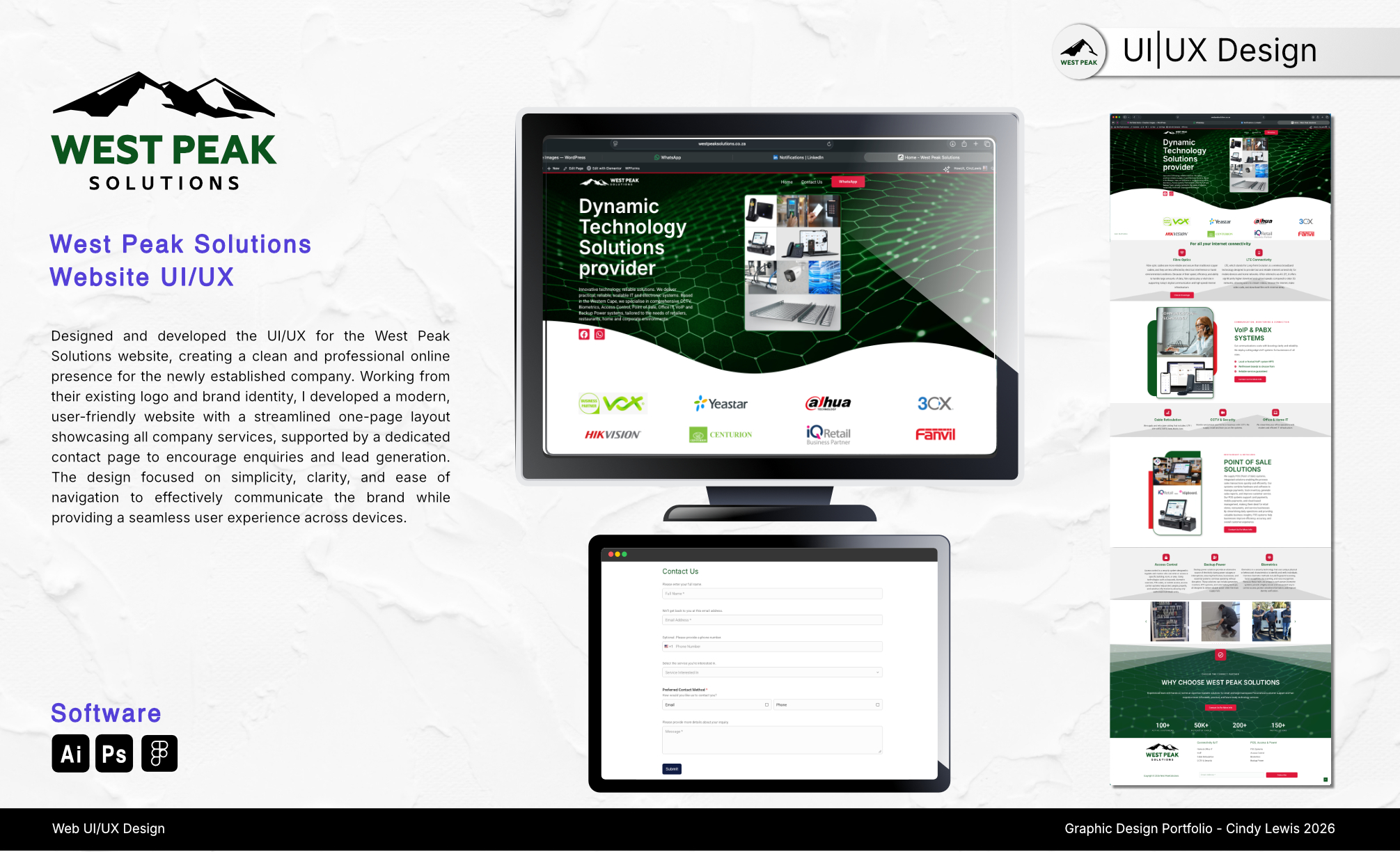 Web UI/UX: West Peak Solutions
